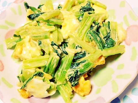 （カルシウム）小松菜の卵サラダ